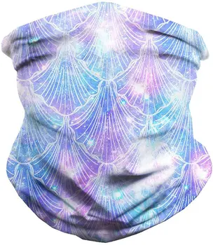 

Women Polyester Bandanas with Pretty Celestial Sea Shells Print Multi-function Protective Seamless Daily Going Outing Face Mask