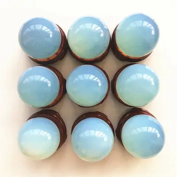 

Drop Shipping 1PC 25-26mm Natural White Opal Crystal Sphere Ball Energy Stone Healing Sphere Decor Natural Stones and Crystals