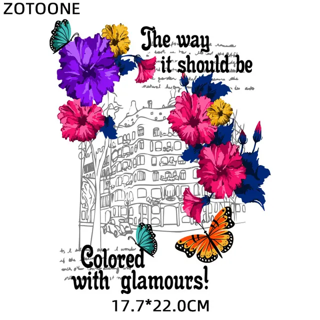 Flower Patch Iron-on Transfers for Clothing Thermoadhesive Patches Daisy Stickers Diy Flex Fusible Transfer Appliques Stripes 0241