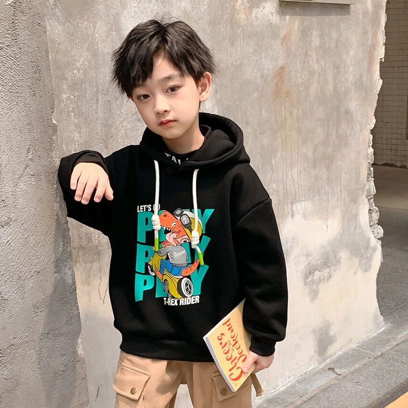 Boys Hoodies Autumn Winter Letter Pattern Sweatshirts Teenagers Streetwear  Clothing Child Plus Velet Pullover Hoodies Kids Coat - Hoodies u0026 Sweatshirts  - AliExpress