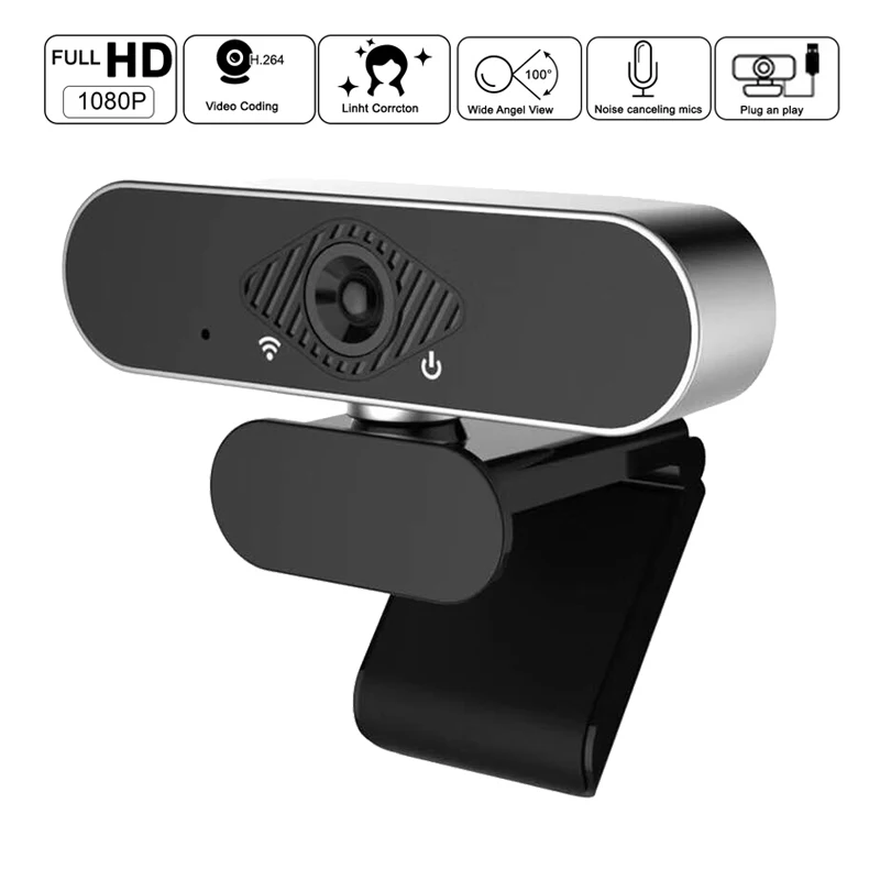 HD Webcam 1080P HDWeb Camera with -in Microphone 1920 x USB Plug Play Web Cam Widescreen Vide | Компьютеры и офис
