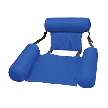 

Swimming Pool Float Chair Summer Inflatable Foldable Floating Row Beach Swimming Pool Water Hammock Chair