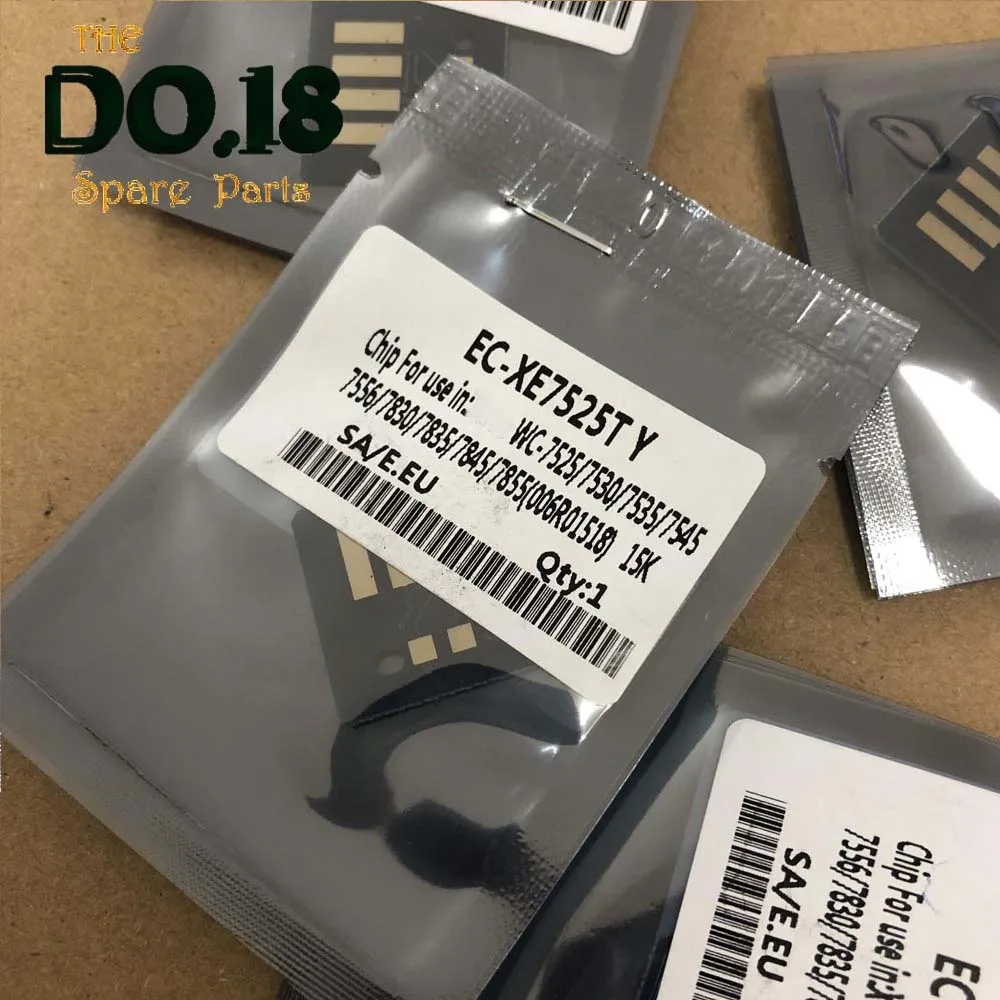 Тонер-чип для Xerox WorkCentre 7525 WC7525 WC7855 WC7830 WC7835 WC7845 5 комплектов 4 цвета | Компьютеры и