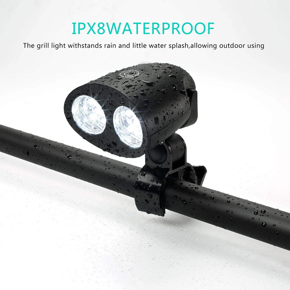

Smart Touch 10 LEDs Barbecue Grill BBQ Light LED 360 Degree Rotating Outdoor Camping Riding Lamp with Mount Clip Lighting Tools