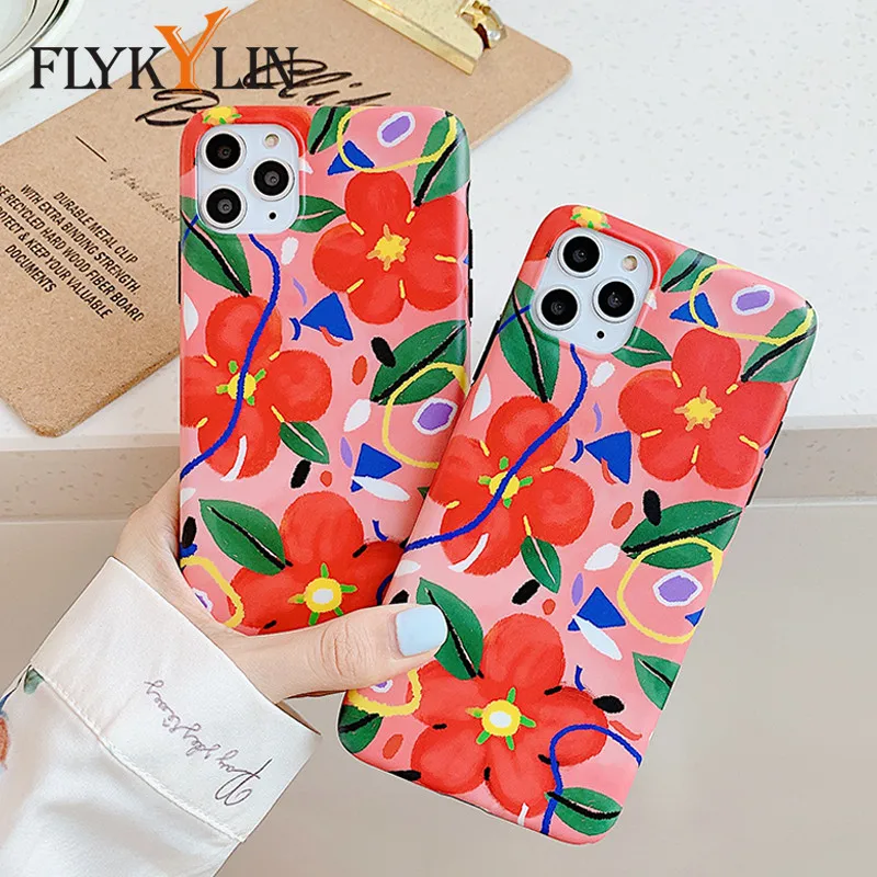 Чехол FLYKYLIN с цветком для huawei P30 Lite P20 Pro mate 30 Модный мягкий силиконовый чехол IMD