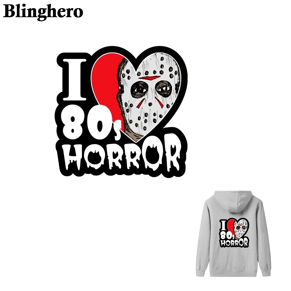 

CA1626 Horror Movies Heat Transfer Patch Iron-on Stickers Cool T-shirt Heat Transfers Diy Patch for Men