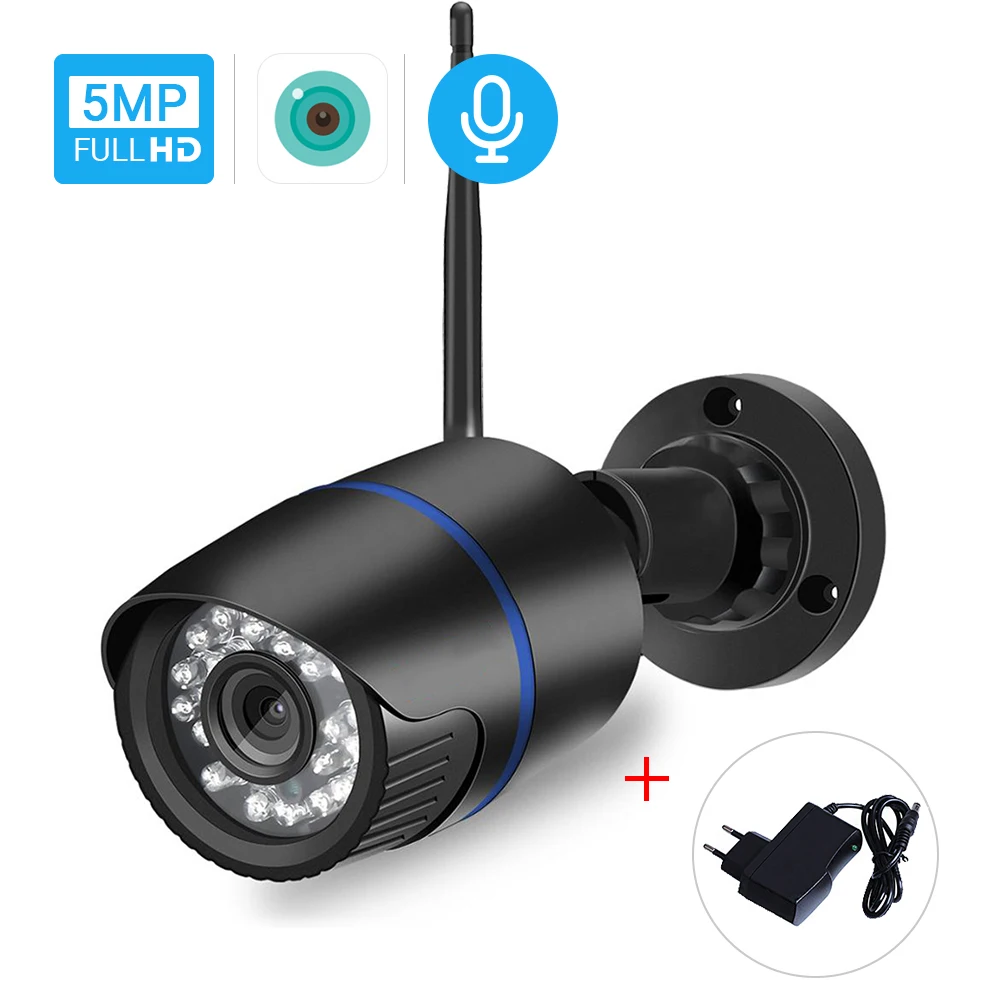 Wi Fi камера Hamrolte водонепроницаемая уличная Беспроводная ip ONVIF с защитой от пули 5
