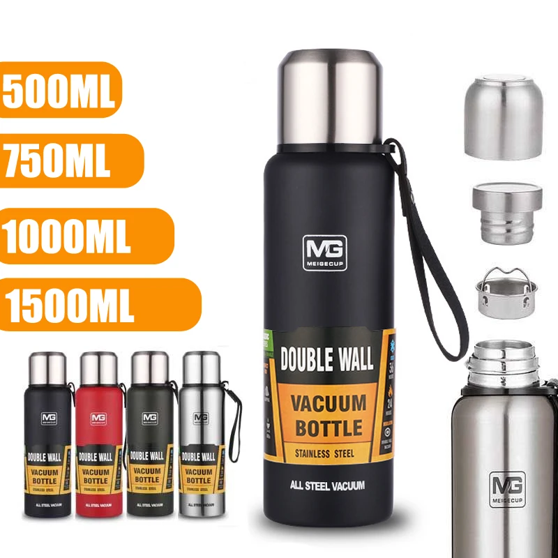 

Outdoor Large Capacity Thermos Bottle of Stainless Steel Water Bottle Vacuum Flask Cup Insulated Tumbler Thermoses Bottle
