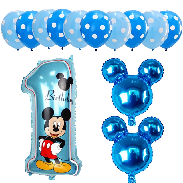 Mickey Mouse Birthday Party Decorations Kids Boy  Mickey Mouse Baby Shower  Balloon - Ballons & Accessories - Aliexpress