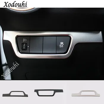 

For Kia K3 Forte Cerato 2019 2020 Car Detector Stick Styling Stainless Steel Front Head Fog Light Switch Trim Frame Lamp 1pcs