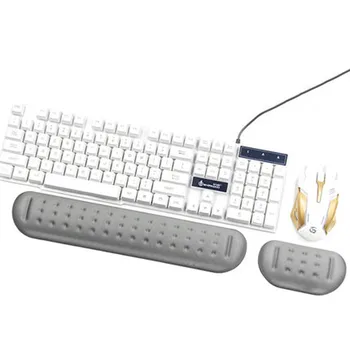 

Grey Memory Cotton Wrist Support for 87/104 keys Mechanical Keyboard Pad Wrist Pad Computer Office Keyboard Wristband