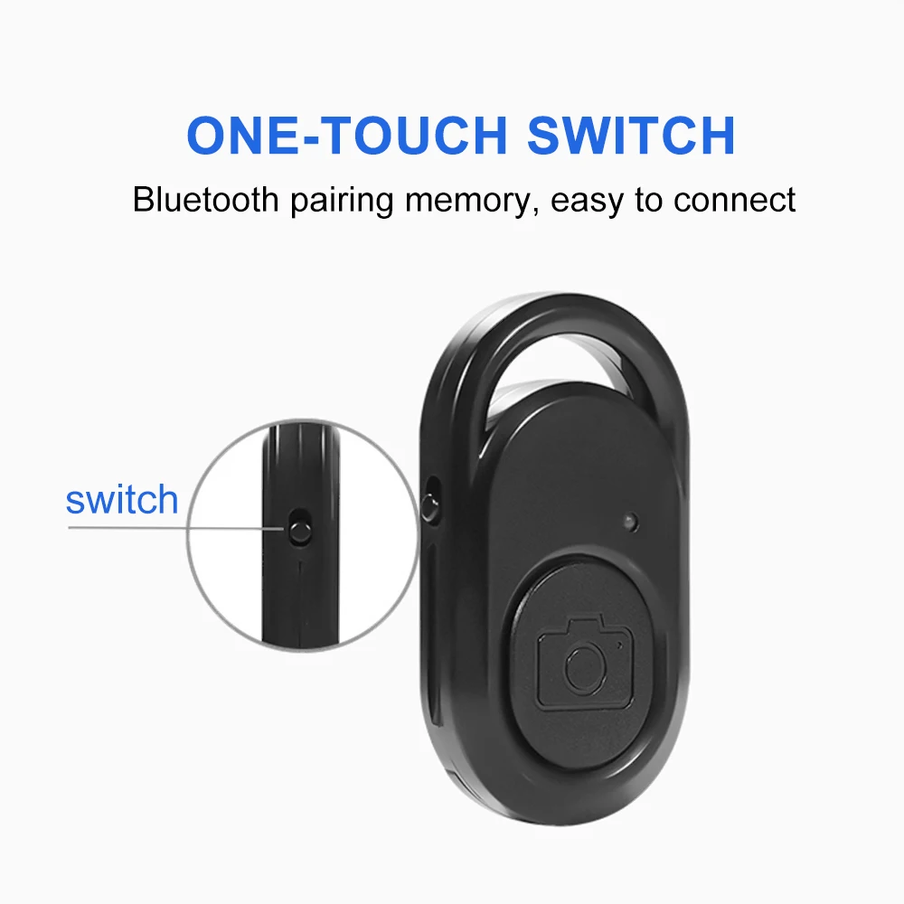 Черный ABS Bluetooth Мобильный затвор Автоспуск портативный креативный DIY Красота вспышка светодиодный для IOS и Android пульт дистанционного управления беспроводной