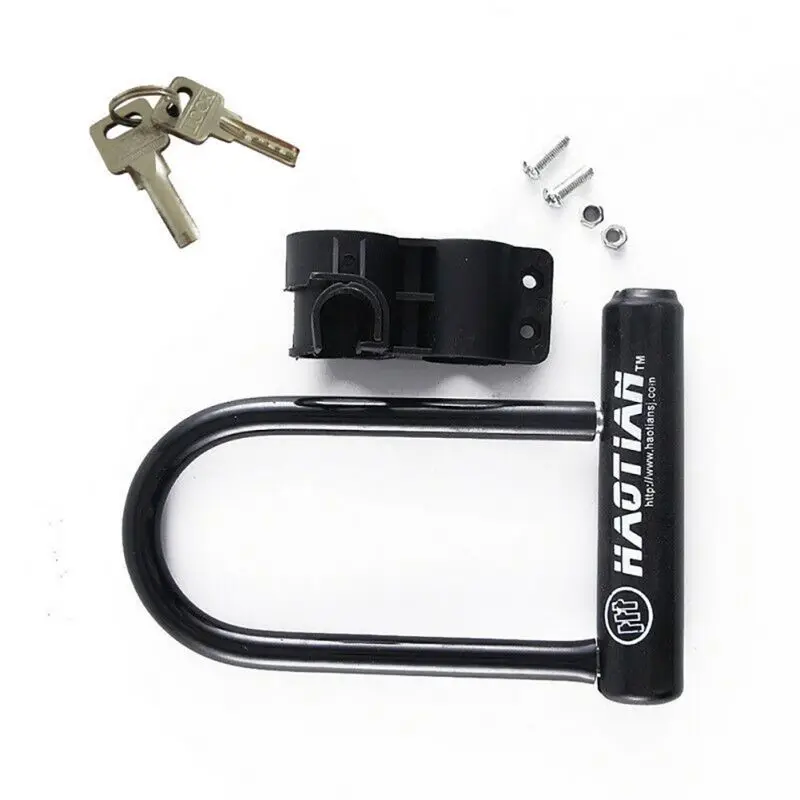 High-quality Mountain Bike U-lock Hardware Tool Motorcycle Lock With Bracket Riding Anti-theft Security Lockm
