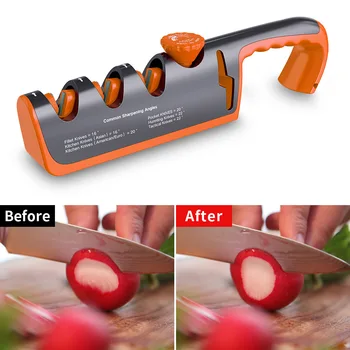 

4 Stages Knife Sharpener Diamond Ceramic Sharpener Stone Whetstones For Sharpening Kitchen Accessories