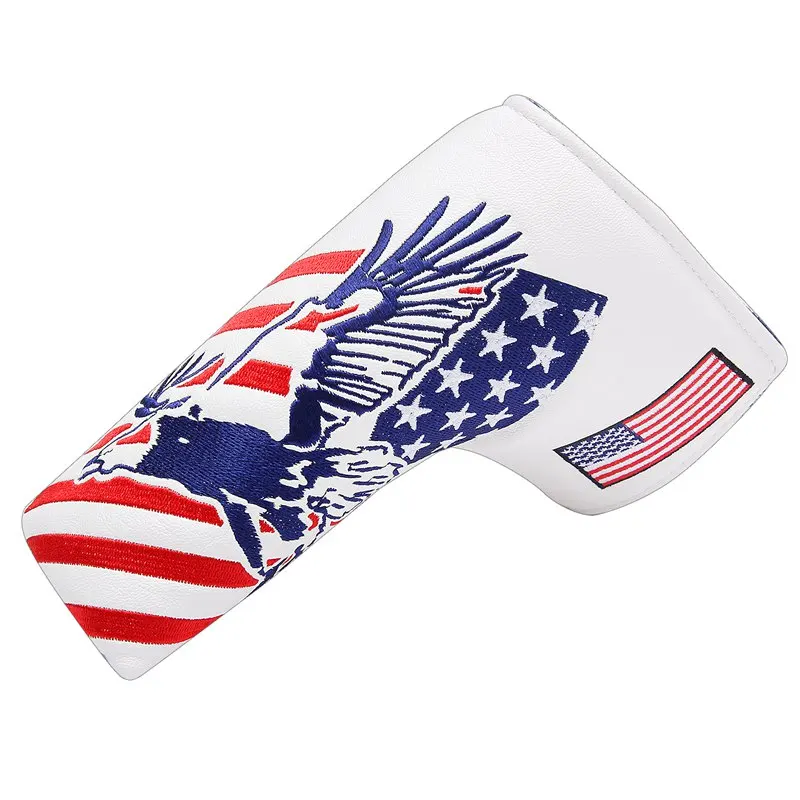 

USA America Mallet Putter Cover Fit Odyssey #7 Putter Titleist Scotty Cameron (Blade Putter Cover (Eagle))