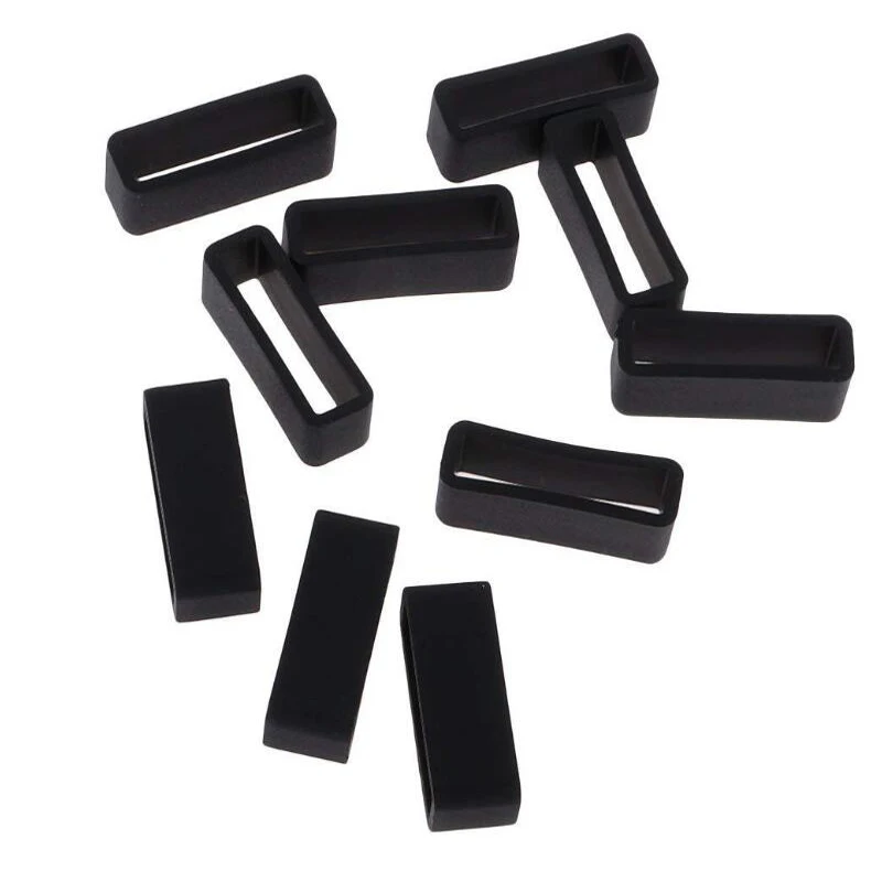 20Mm 22Mm 24M Silicone Ring Keeper Buckle Loop Holder For Samsung Garmin Amazfit Huawei Fossil Fitbit Watch Band Smartband Strap