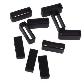 

20mm 22mm 24m Silicone Ring Keeper Buckle Loop Holder for Samsung Garmin Amazfit Huawei Fossil Fitbit Watch Band Smartband Strap