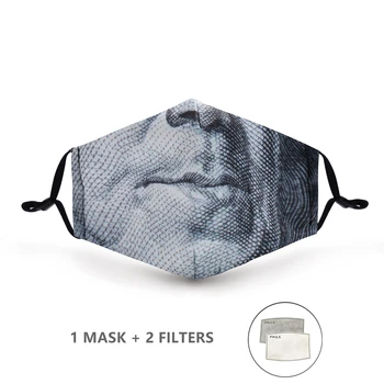 Variation #59 of fashion reusable protective pm2.5 filter printing mouth mask anti dust face mask windproof mouth-muffle bacteria proof flu mask