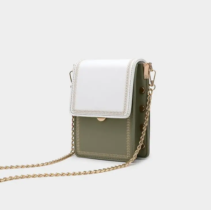 

Mini Chains Leather Crossbody Bag for Women Handbag Fashion Designer Satchels Female Casual Lock Small Shoulder Messenger Bags