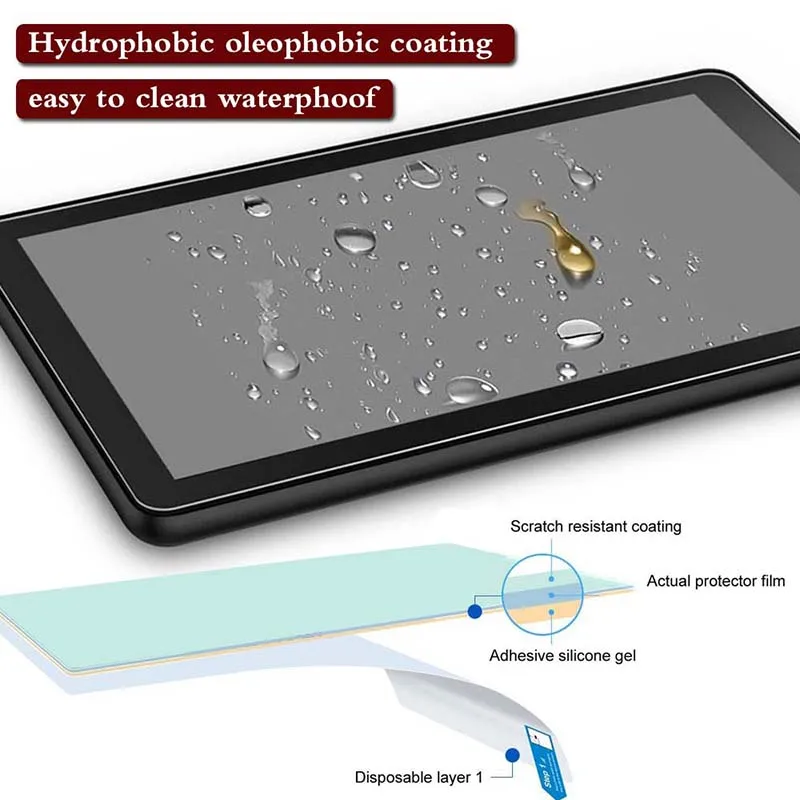 Tablet Tempered Glass Screen Protector Cover For Acer Iconia Tab A500 A501 10.1" 