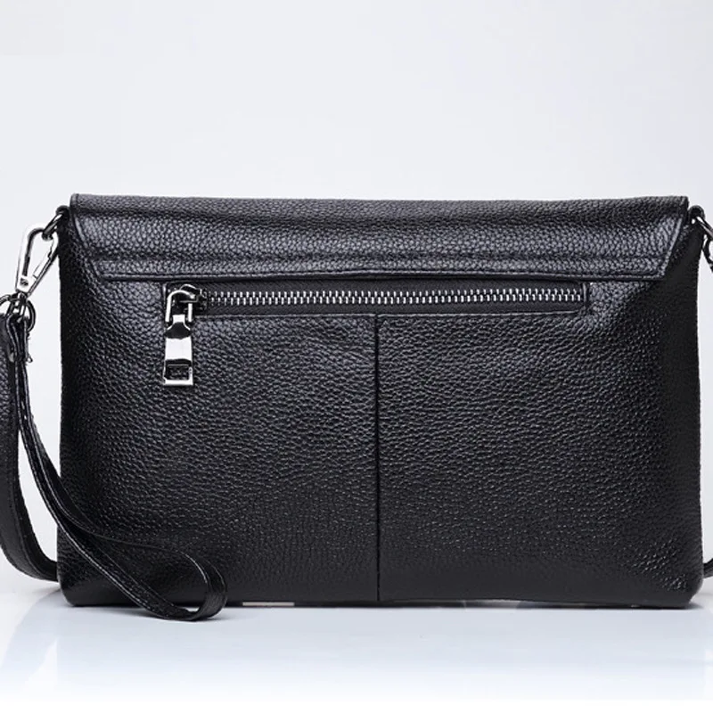 

2019 New Style Fashion Simple Women's Full-grain Leather Shoulder Bag Flip WOMEN'S Bag Shoulder Bag Fashion