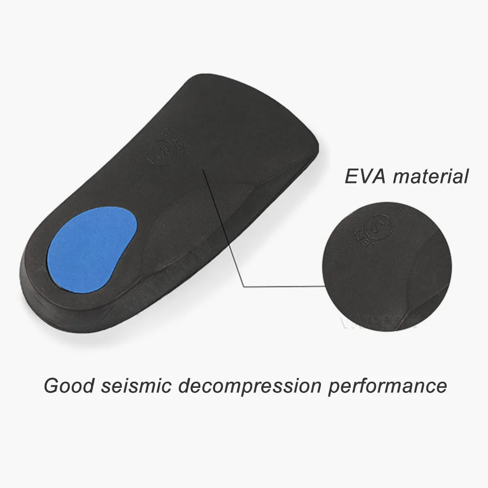 1 пара EVA плоские ортопедические для ног стелька супинатор подкладка для обуви на половину стопы ортопедические стельки Уход за ногами для мужчин и женщин