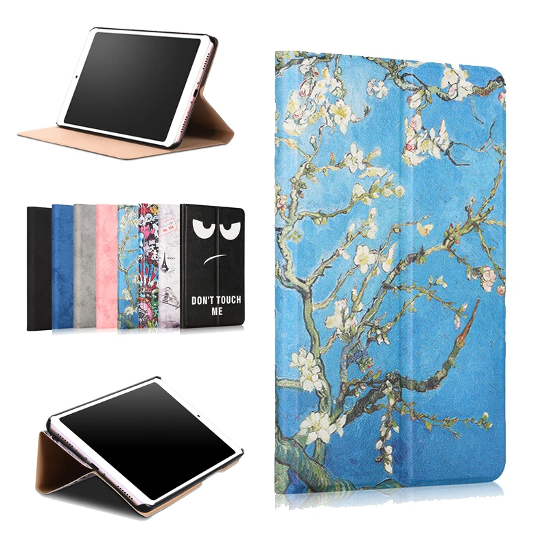 High Quality Painted Slim Flip PU Leather Stand Protective Cover Case Skin For Xiaomi Mi Pad 4 8.0" M1806D9E M1806D9W Tablet PC |