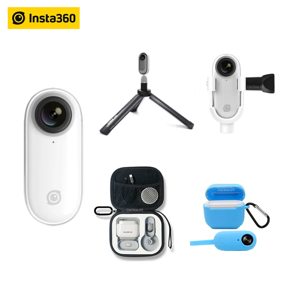 Insta360 GO Новая акция Камера AI Авто редактирования Hands-free Insta 360 Go маленький стабилизированный Камера для iPhone и Android - Цвет: Bundle 8