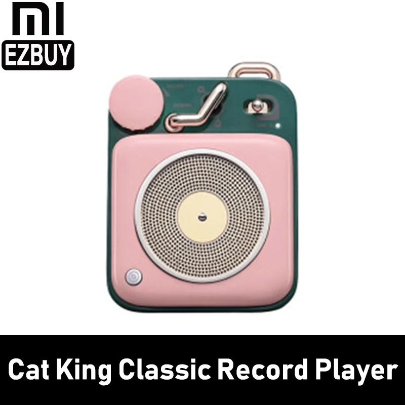 Xiaomi Mijia Cat King Atomic Record плеер B612 Bluetooth Интеллектуальный Elvis аудио портативный цинковый Алюминиевый мини-динамик H30 Qualit