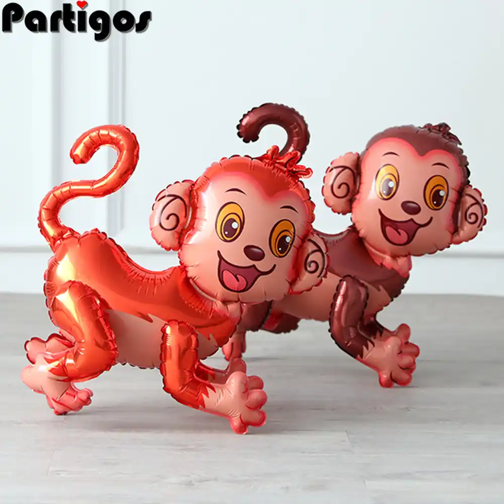 Animal Party Balloon Decoration 1pcs 4d Assemble Monkey Balloon Birthday Party Baby Shower Decoration Balloon Child Toy Gift Ballons Accessories Aliexpress