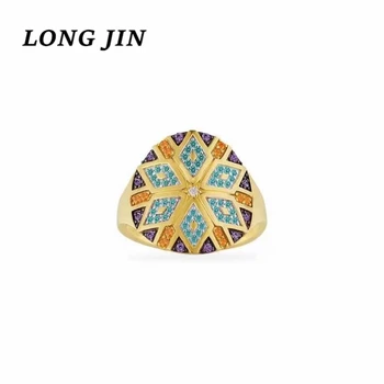 

Bohemian Style Ring Colorful Tribal Round Ring Band Decorated With Individual Female Style Holiday Party Couple Ring
