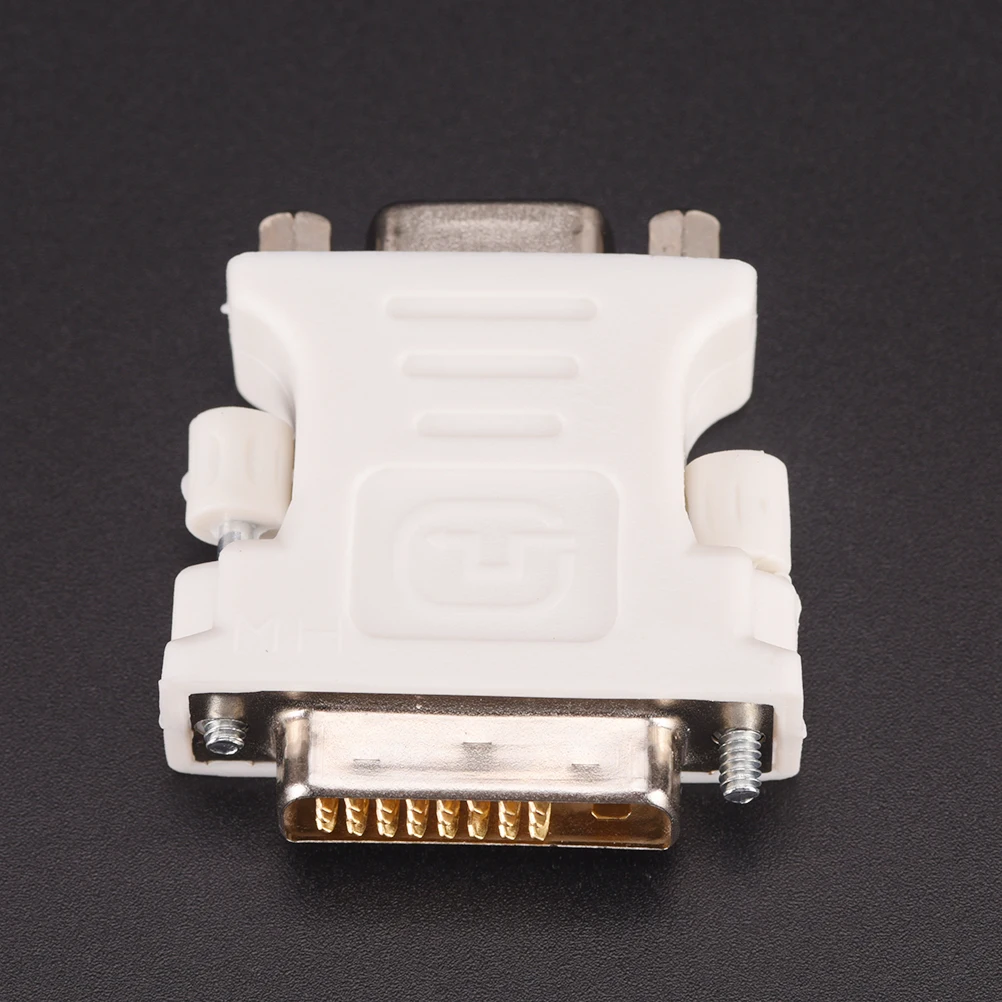 Новый DVI 24 + 1 Pin DVI-D-D-M для VGA-F адаптер видео монитор компьютера Адаптер-25 (Dual Link) DVI-D