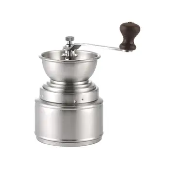

1pc Bean Grinder Hand-Crank Manual Portable Mill Grinding Machine for Office Home Coffee Shop