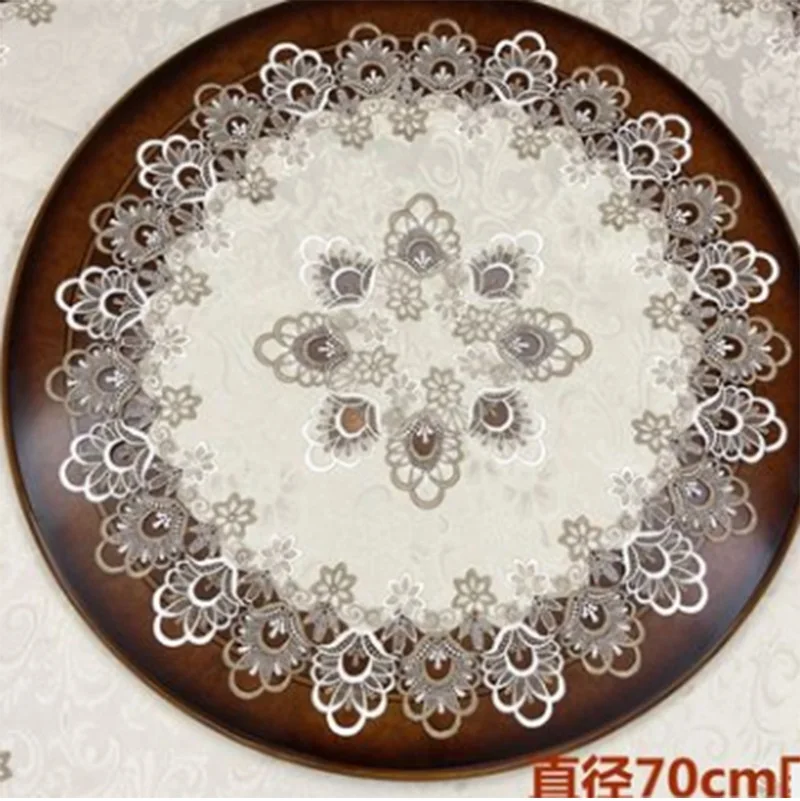 Chenxiu, брендовый домашний текстиль, овальная и круглая скатерть, скатерть, покрытие для стола, изготовлено из полиэстера, ткань с вышивкой, кружево