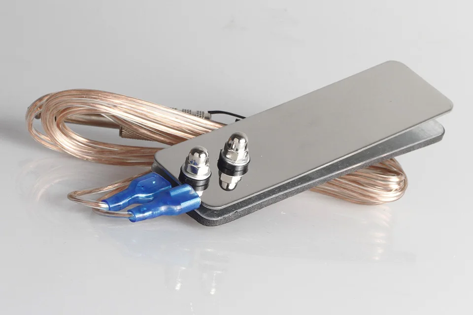 Flat Mini Stainless Steel Foot Pedal Switch Controller Tattoo Power Supply Machine Footswitch& 5ft Clip Cord Tattoo Accessory