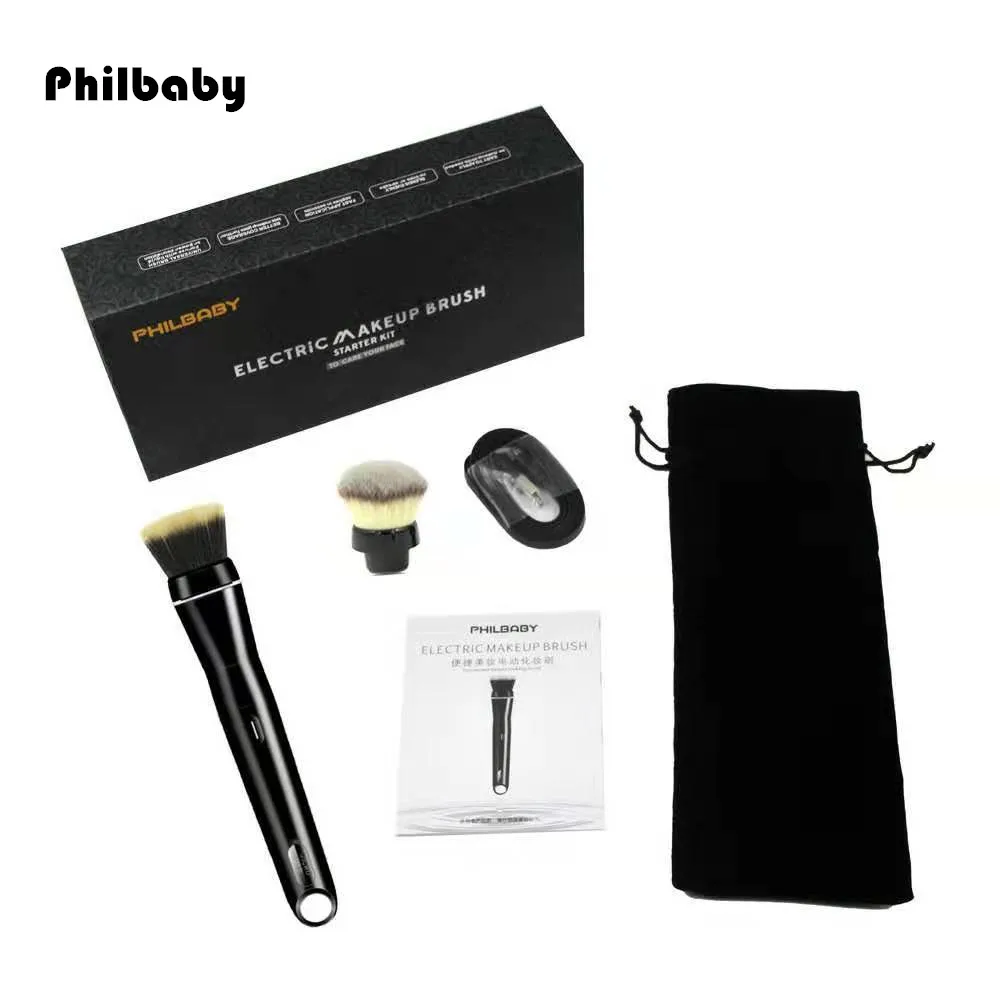 

New Fashion Electric makeup brush USB charging makeup brush Electric scrubber Loose powder BB makeup tools factory direct