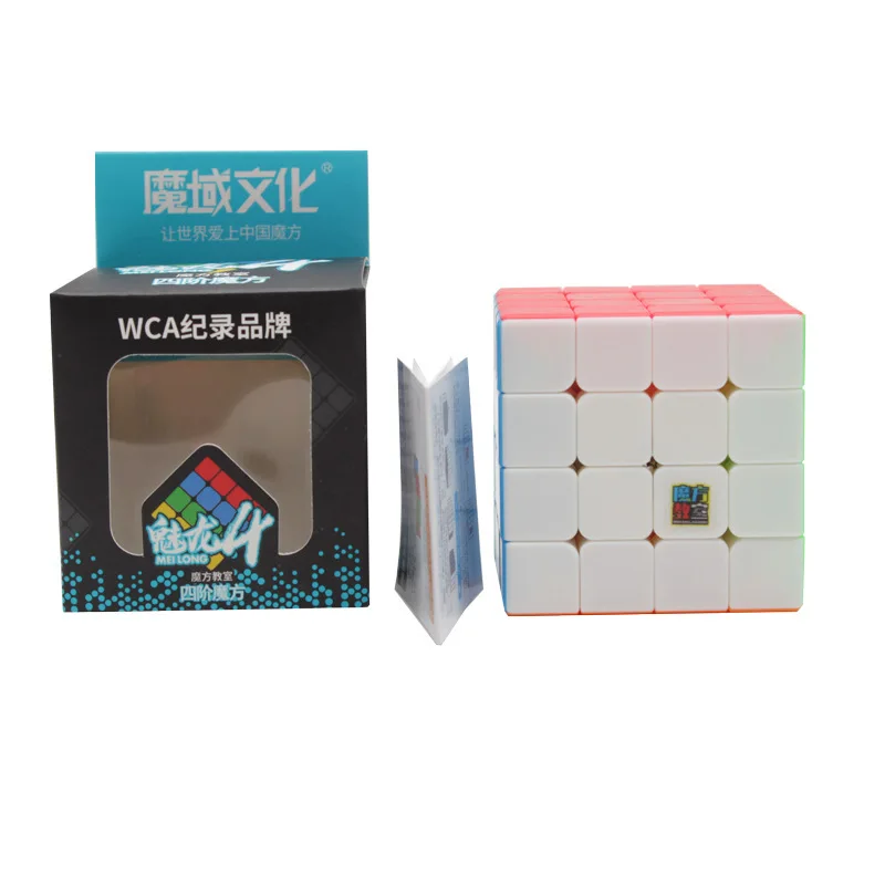 MoYu MoFangJiaoShi MeiLong 4x4x4 Cubo Magico Невидимый волшебный куб 59 мм 4x4 Ранние развивающие