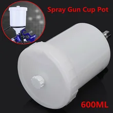 

Container Spray Cup Pot HVLP Tool 600ML For SATA Sprayer Plastic 180x100x13mm Connector Jet