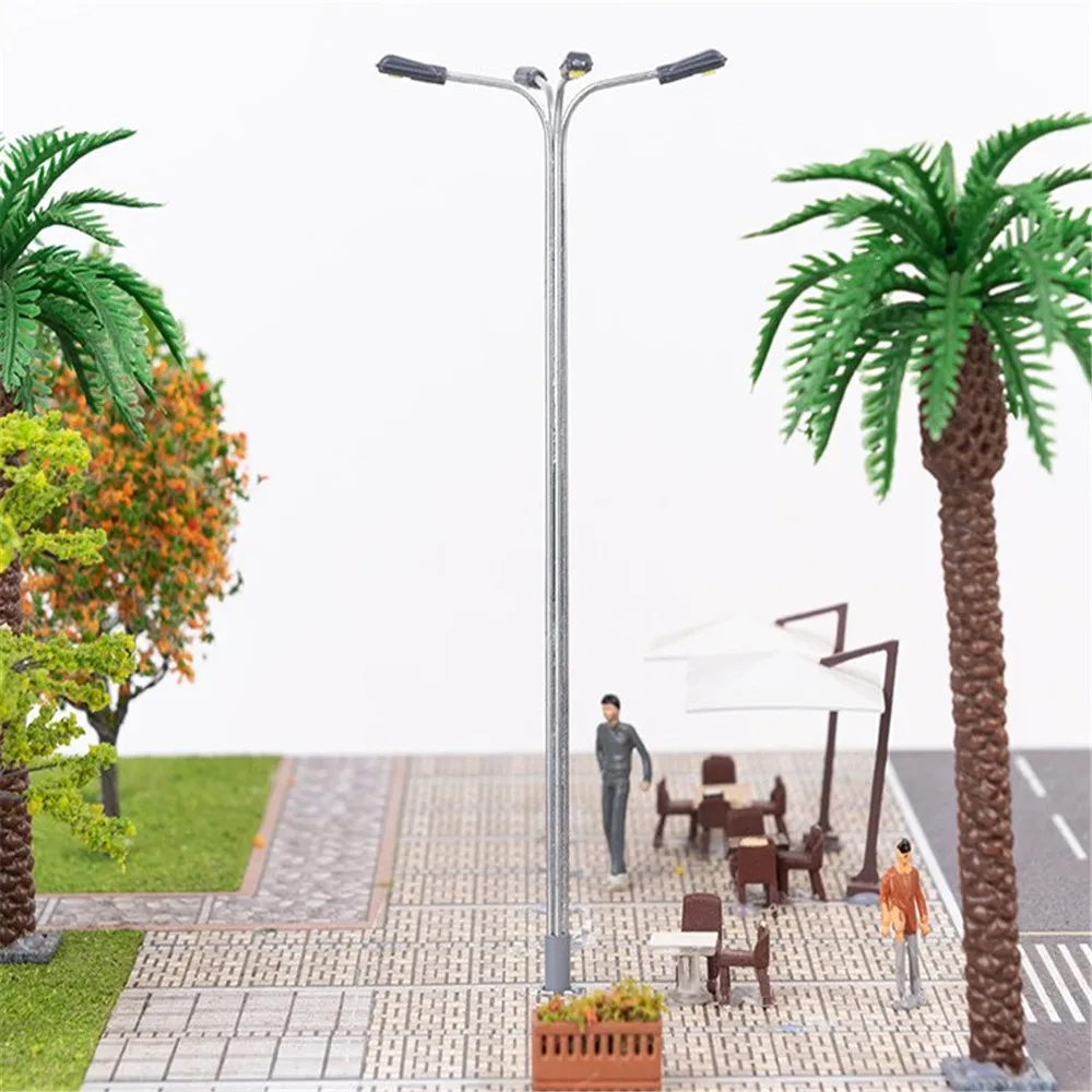 3V Model Building Steel Ho Scale Street Train Train Lamp Post Lights Led Diorama Layout