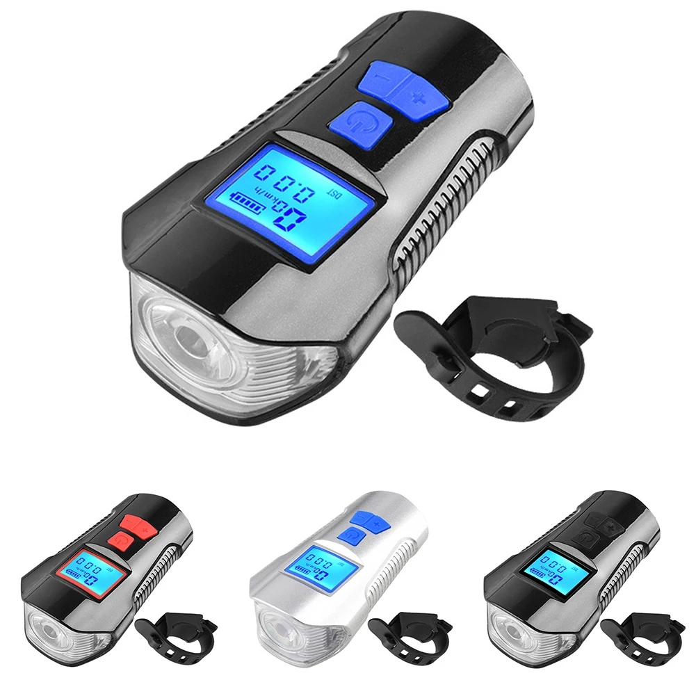 Фара Speedmeter колокольчик рог динамик велосипед Велоспорт фонарик велосипед свет фонарь USB Перезаряжаемый