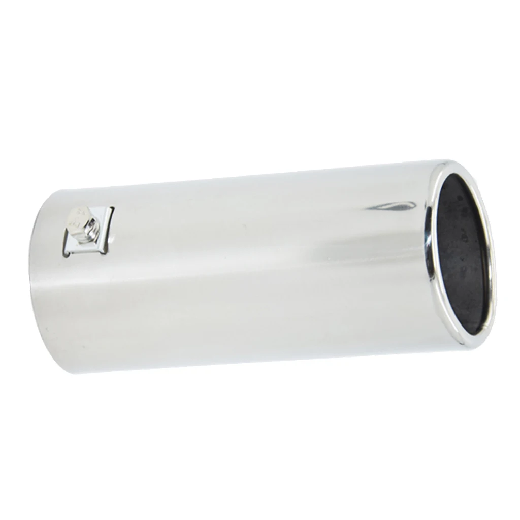 Universal 64mm Stainless Steel Auto Car Tail Exhaust Tip Round Muffler Pipe