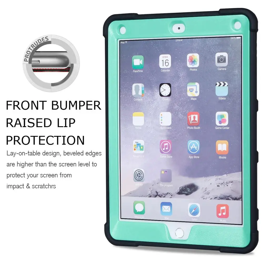 Case da Tabuleta para Apple Resistente à Prova de Choque Segura para Ipad 1674 A1675 Suporte Duro Criança Capa Funda Pro 9.7 2020 A1673 - Imagem 6