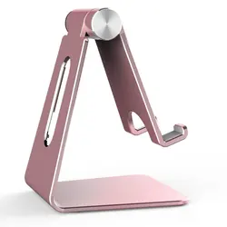 Support de téléphone portable pliable, pour tablettes et Smartphones, avec arbre rotatif réglable à 270 °, en aluminium 