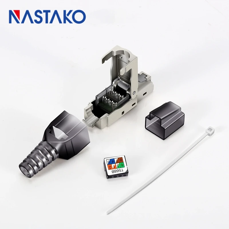 Toolfree RJ45 Cat6A Разъем Экранированный модульный разъем без инструментов rj45 keystone jack
