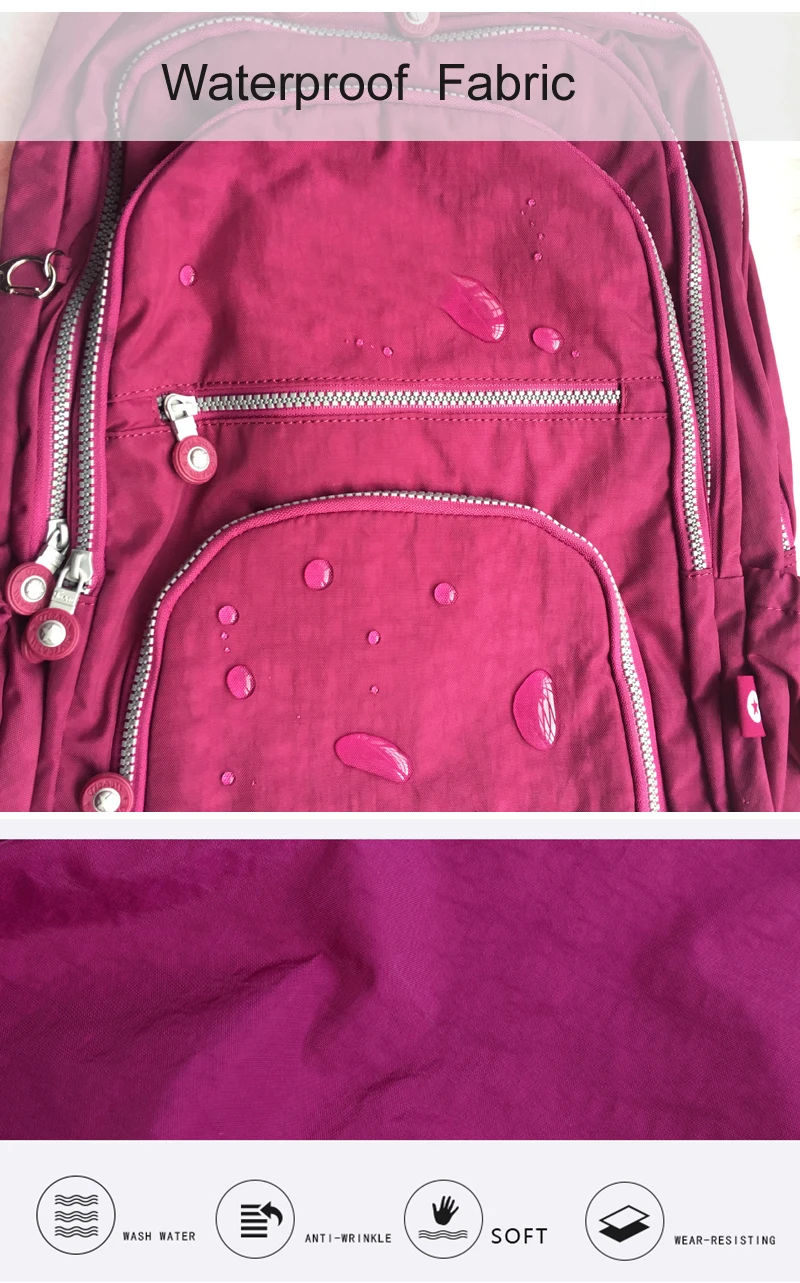 2021 School Backpack for Teenage Girl Mochila Feminina Women Backpacks Sac A Do Nylon Waterproof Casual Laptop Bagpack Female