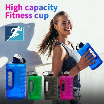 

Gallon Water Bottle Fitness Workout with Time Marker Drink Large 73OZ Capacity Outdoor Large Capacity 2.2L Water#g20