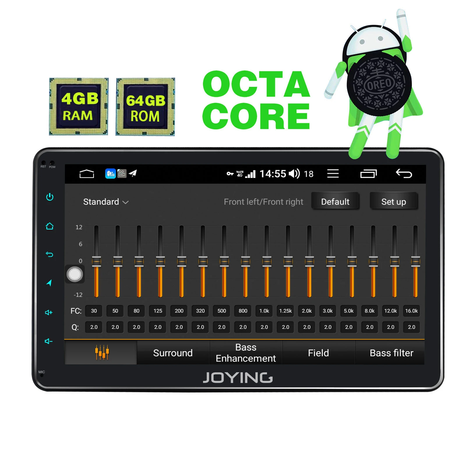 JOYING single din 10.1inch IPS universal car radio Android 8.1 Octa Core 4GB RAM 64GB ROM Support 4G 1280*720 GPS tape recoder JOYING single din 10.1inch IPS universal car radio Android 8.1 Octa Core 4GB RAM 64GB ROM Support 4G 1280*720 GPS tape recoder