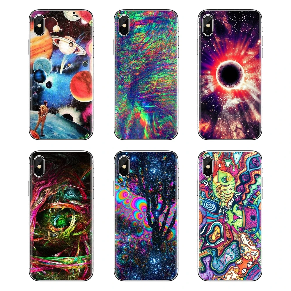 For Samsung Galaxy S3 S4 S5 Mini S6 S7 Edge S8 S9 S10 Plus Note 3 4 5 8 9 Pastel Abstract Psychedelic Trippy Silicone Phone Case |