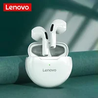 Lenovo LivePods HT38 TWS słuchawki Bluetooth Mini bezprzewodowe słuchawki douszne z mikrofonem dla iPhone Xiaomi Sport wodoodporne słuchawki 9D Stere