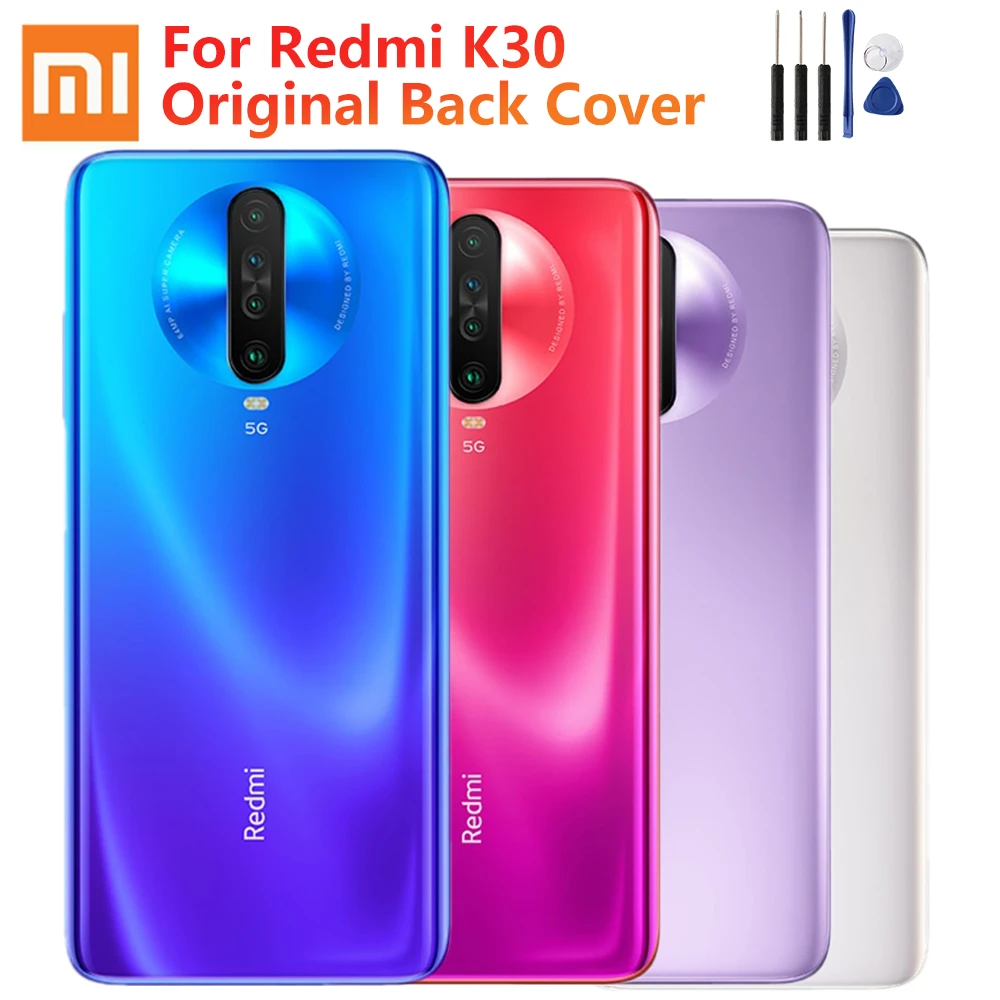 Original Xiaomi Glass Battery Rear Case For Xiaomi Redmi K30 5g Version Backshell Back Cover Cases Back Battery Cover Phone Case Covers Aliexpress